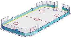 Велес - Хоккейные коробки из стеклопластика